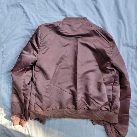 Rose / Metallic Bomber Jacket - Picture 10 of 10